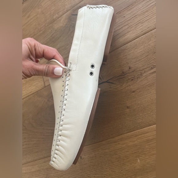 Bruno Magli White leather slip on. main image 4